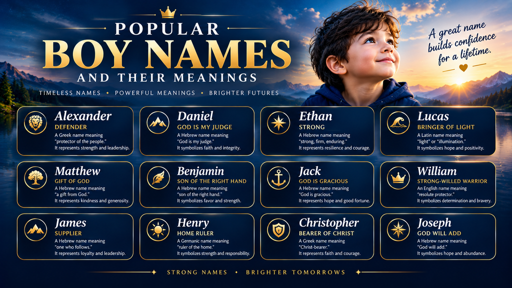 Boy Names With Meanings Luxury Boy Names