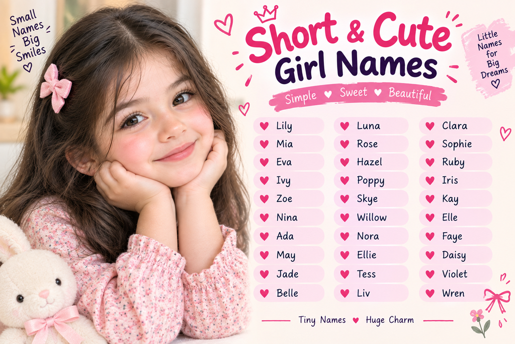 Short Cute Girl Names Choosing a Short Name That Lasts