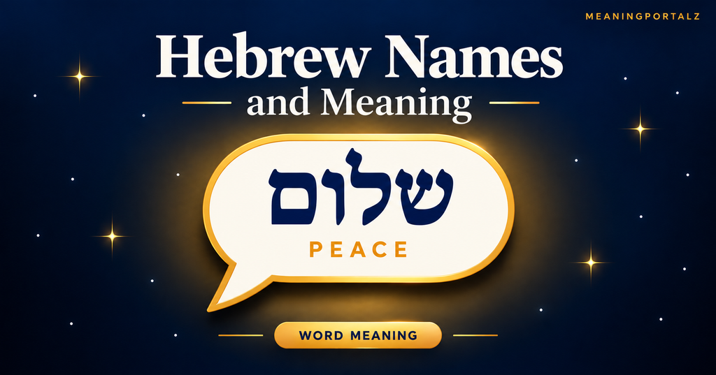 Hebrew Names and Meaning Hebrew Names for Boys
