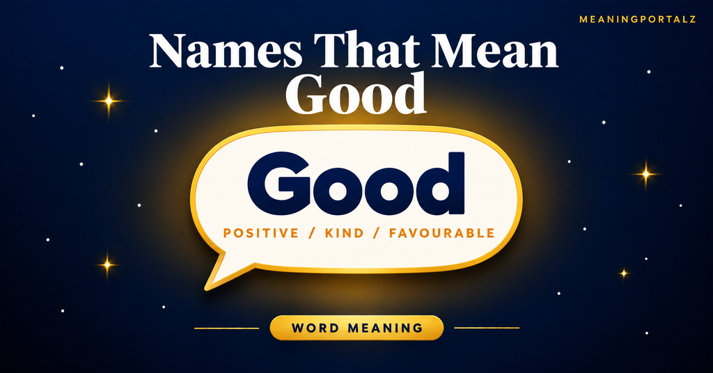 How to Choose a Name With a Good Meaning
