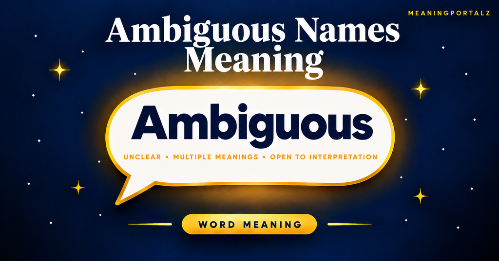 How to Choose an Ambiguous Name