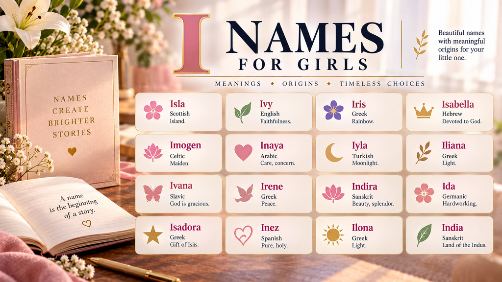 I Names for Girls How to Choose the Right I Name