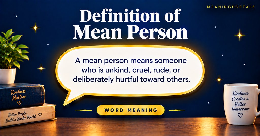 Define Mean Person Is Every Mean Action a Sign of a Mean Person?