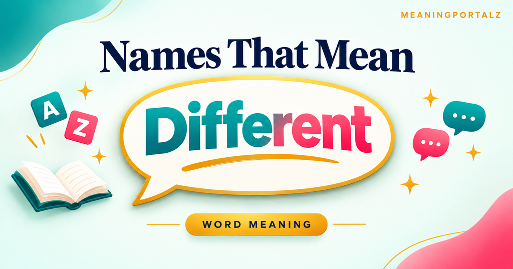 Names That Mean Different What Is a Name That Means “Strange”?