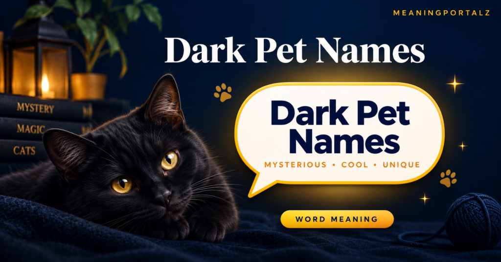 Dark Pet Names Cute but Dark Pet Names