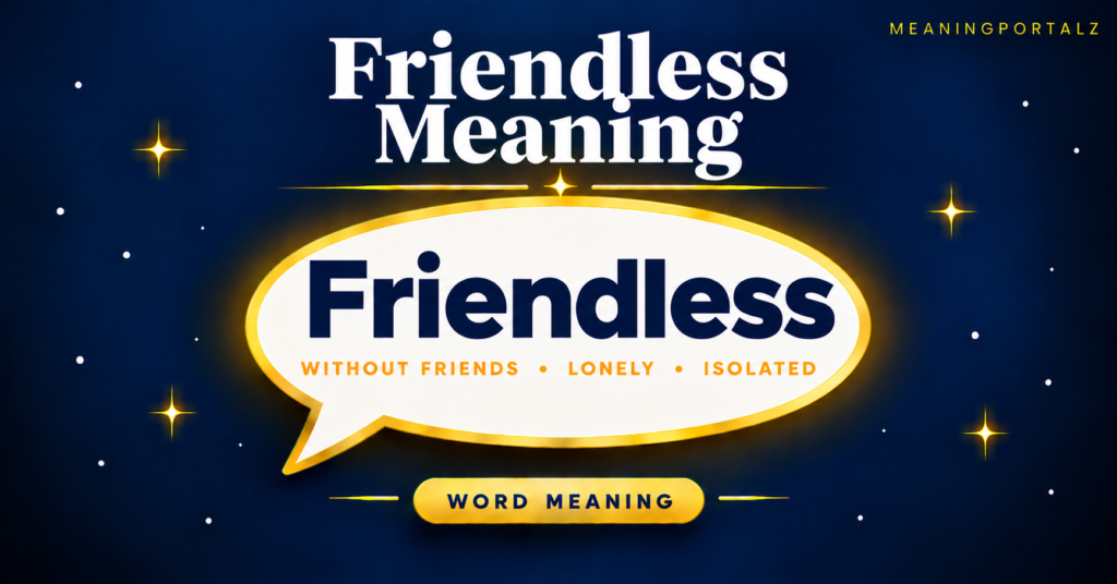 friendless meaning