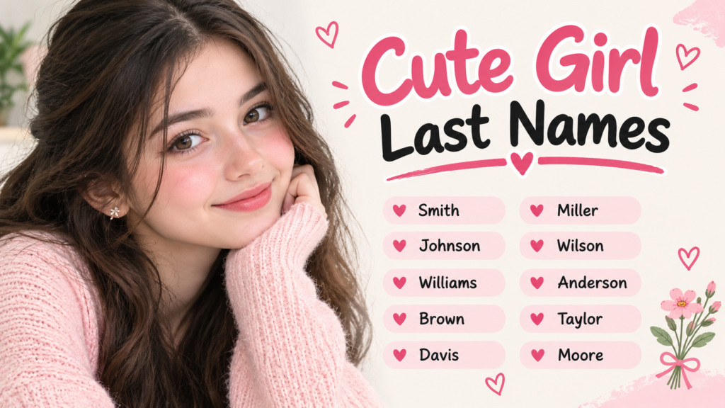 Cute Girl Last Names