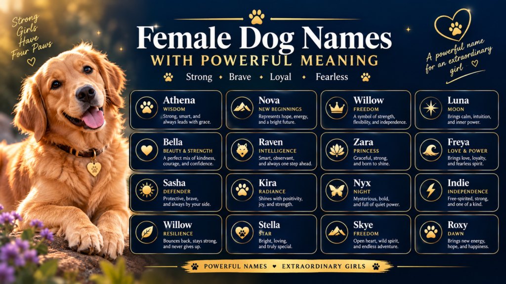 Female Dog Names With Powerful Meanings