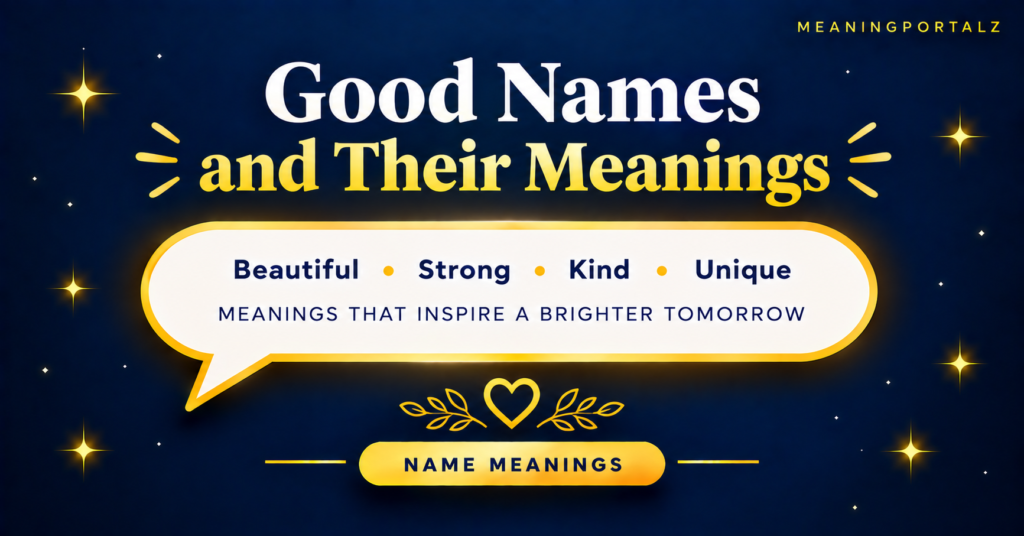 Good Names and Meanings