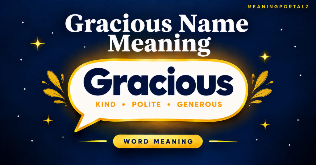 Gracious Name Meaning