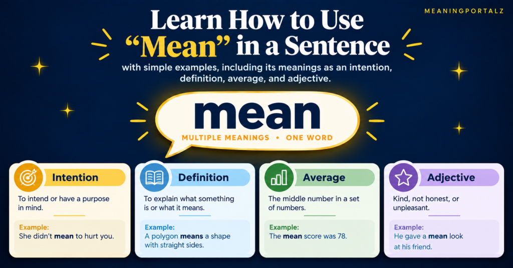 Mean in a Sentence