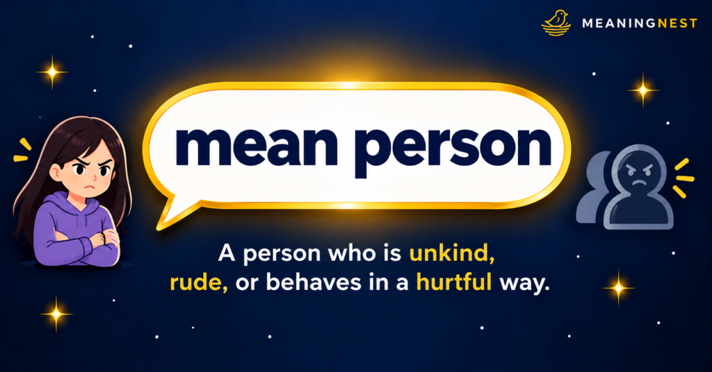 Mean Person Meaning