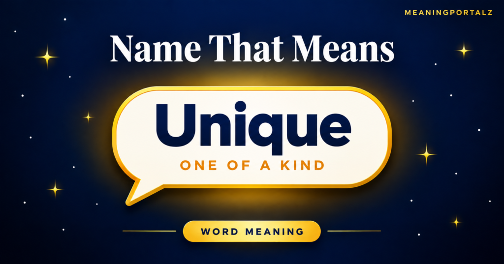 Name That Means Unique