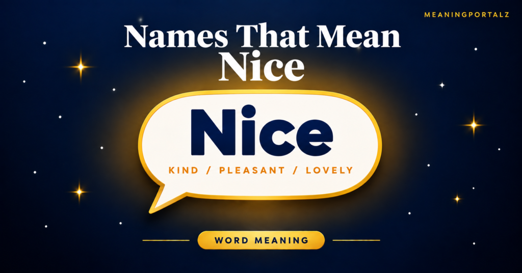 Names Meaning Nice