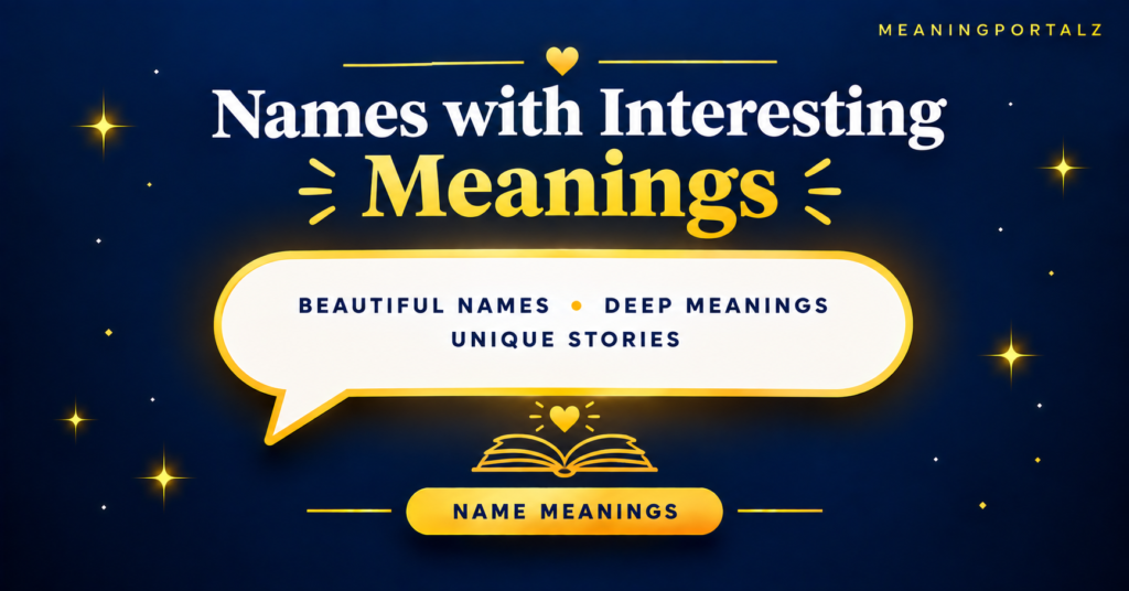 Names With Interesting Meanings
