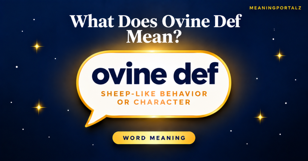Ovine Definition