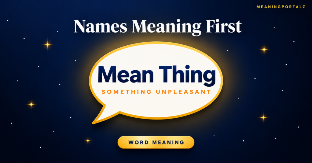 mean thing