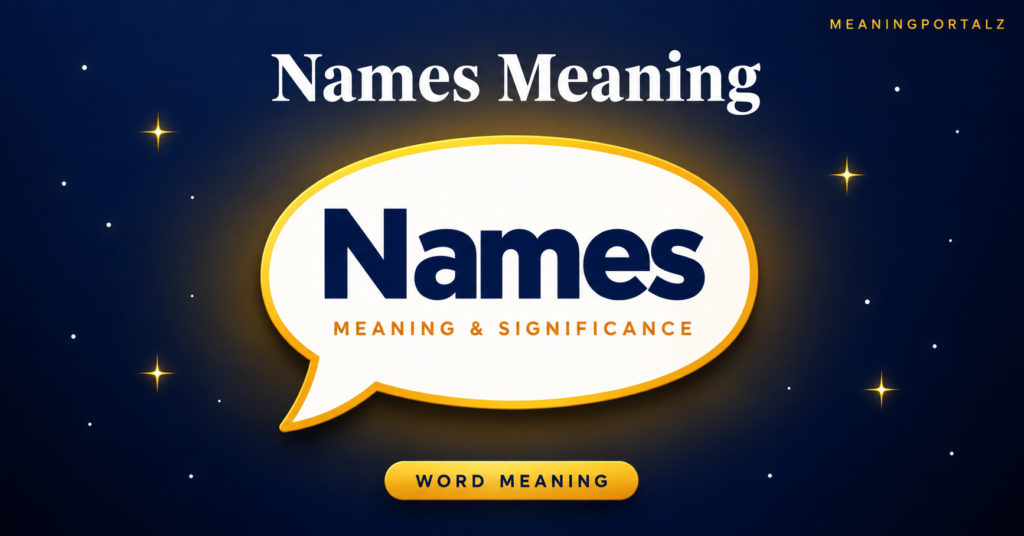 names meaning one