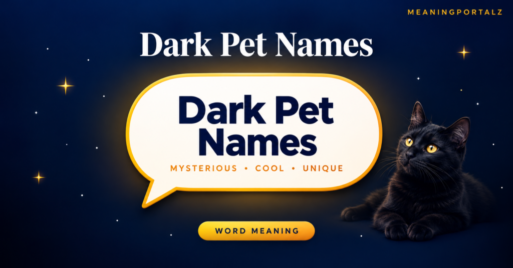 Dark Pet Names