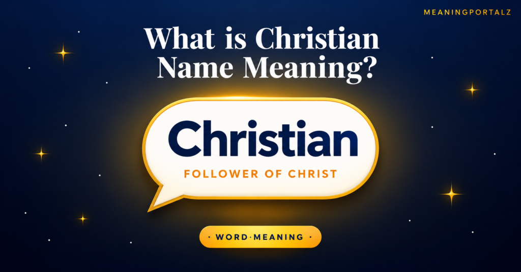 What Is Christian Name Meaning