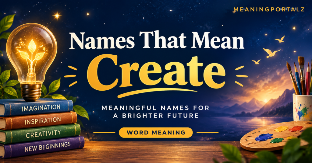 names that mean create